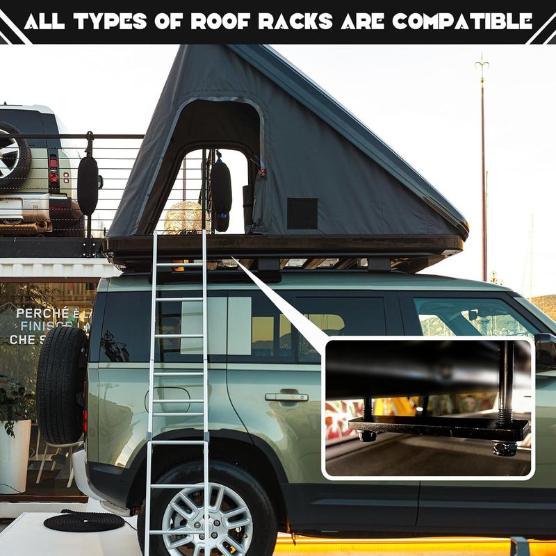 Zonon 28 Pcs Rooftop Tent Mounting Hardware Set Including 4 5.3 x 1 Flat Mending Plates 8 Screws 8 Nuts and 8 Aluminum Blocks - Image 5
